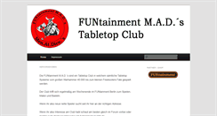 Desktop Screenshot of funtainment-mad.de